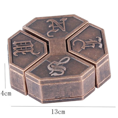 Classic IQ Metal Brain teaser Magic Baffling Puzzle Brainstring Jigsaw Game Unlocking Unlooping Novel Toy for Adult