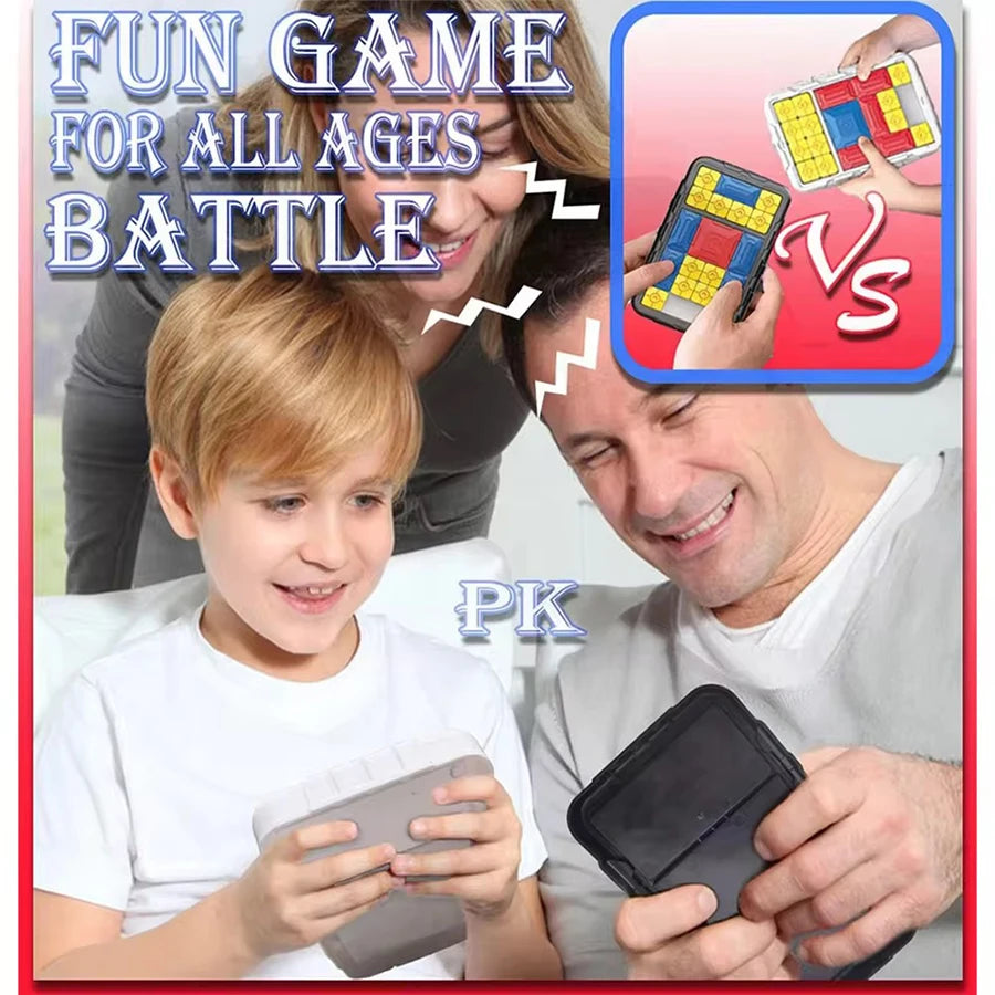 Slide Block Brain Game Challenge Huarong Road Brain Teaser Sliding Puzzles Logical Thinking Interactive Toy Board Game Kid Gift