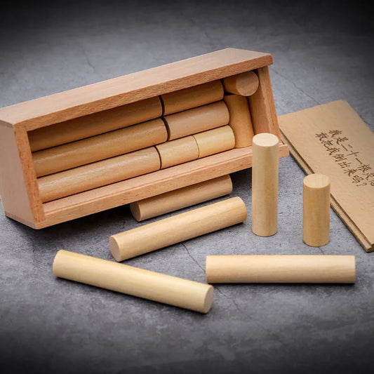 Impossible Puzzle Box for Adults And Kids Wooden Brain Teaser Toys Luban Lock Casse Tete Chinois IQ Test Logic Challenges