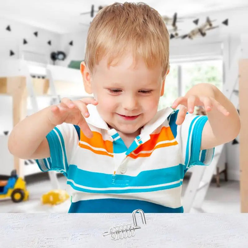 Montessori IQ Mind Brain Teaser Metal Wire Brain Teaser Puzzles Children Adults Interactive Game Reliever Educational Toys