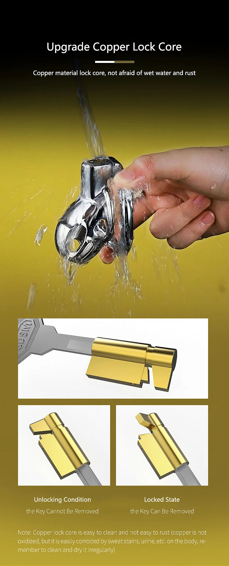 Stainless Steel Chastity Cage for Men, with Adjustable Rings (S/M/L) & Anti-Escape Belt, BDSM Adult Toy, Male Chastity Belt