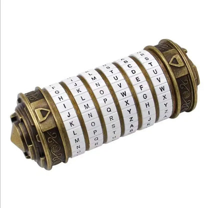 White Da Vinci Code lock Toys Metal Cryptex for Wedding Gifts Valentine's Day Gift Password Escape Room Props Gift Fast Delivery
