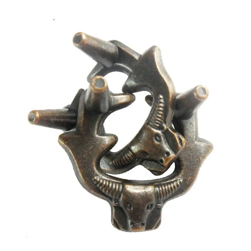 Classic IQ Metal Brain teaser Magic Baffling Puzzle Brainstring Jigsaw Game Unlocking Unlooping Novel Toy for Adult