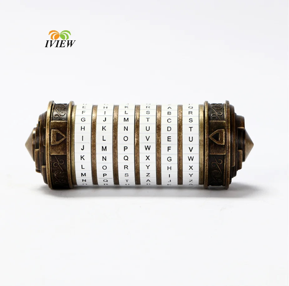 White Da Vinci Code lock Toys Metal Cryptex for Wedding Gifts Valentine's Day Gift Password Escape Room Props Gift Fast Delivery