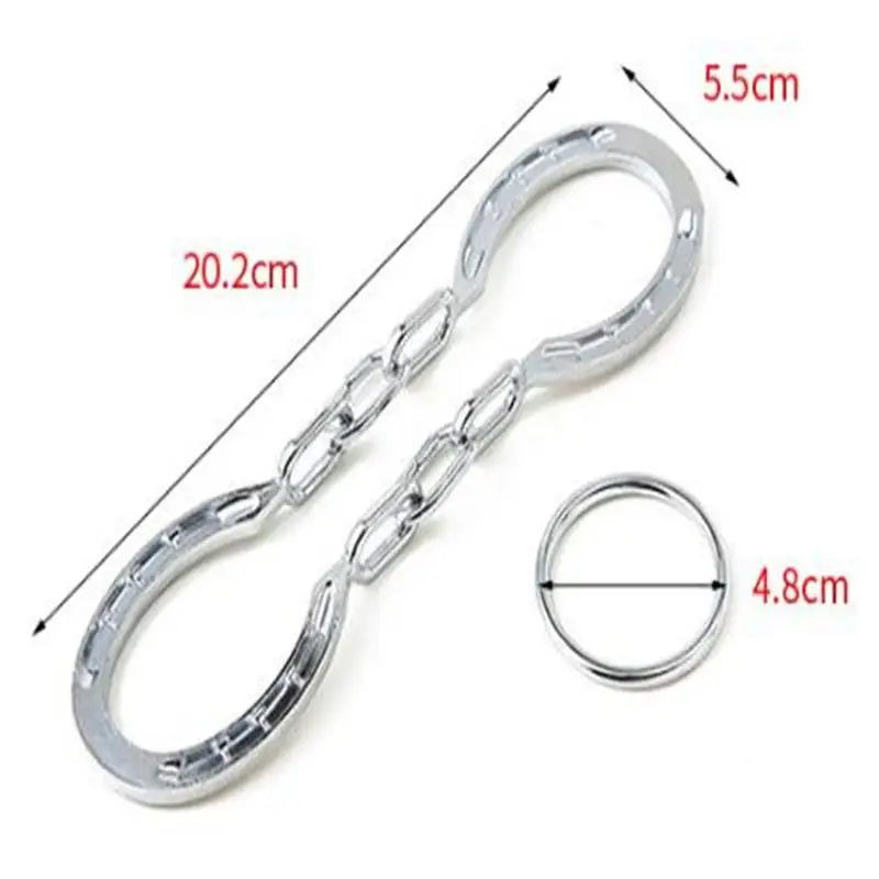 Classic Mind Brain Teaser Ring Toys Iron Metal Horseshoe Puzzles Game for Adults Children