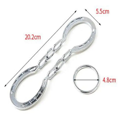 Classic Mind Brain Teaser Ring Toys Iron Metal Horseshoe Puzzles Game for Adults Children