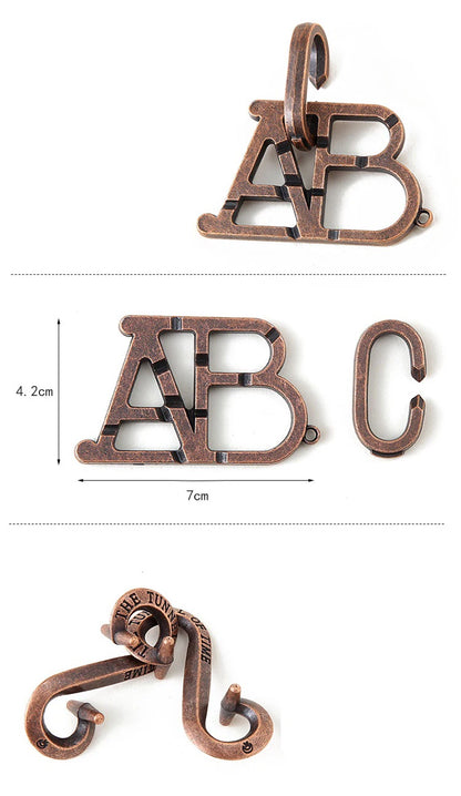 Creative Classic IQ Metal Brain Teaser Magic Baffling Puzzles Game Toys for Children Adults Funny Kids Gifts