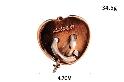 Lock Puzzles Classic IQ Metal Brain teaser Magic Baffling Puzzles Game Toys For Children Adults Funny Gifts Metal Puzzle