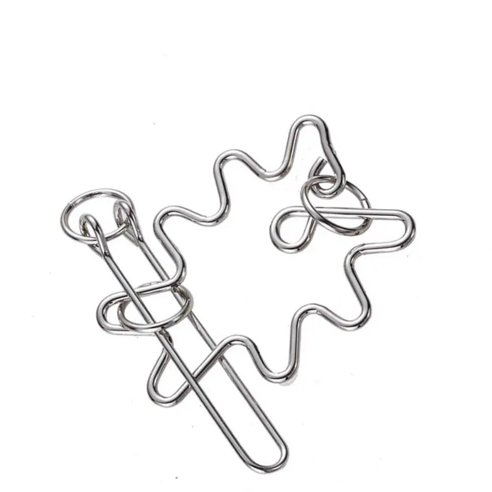 Interlock Toys Children And Adults Brainteasers Games Interactive Games 3D Metal Puzzle Developmental Toys Brain Teaser Puzzles
