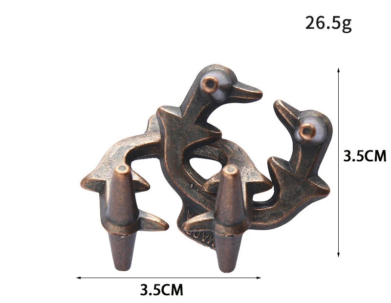 Lock Puzzles Classic IQ Metal Brain teaser Magic Baffling Puzzles Game Toys For Children Adults Funny Gifts Metal Puzzle