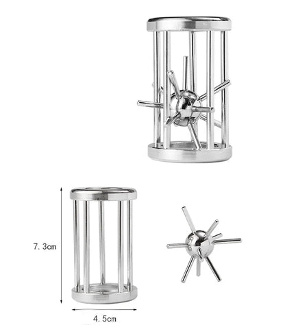 Creative Classic IQ Metal Brain Teaser Magic Baffling Puzzles Game Toys for Children Adults Funny Kids Gifts