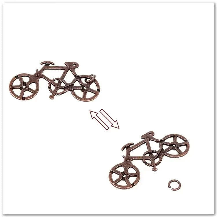 Creative Classic IQ Metal Brain Teaser Magic Baffling Puzzles Game Toys for Children Adults Funny Kids Gifts