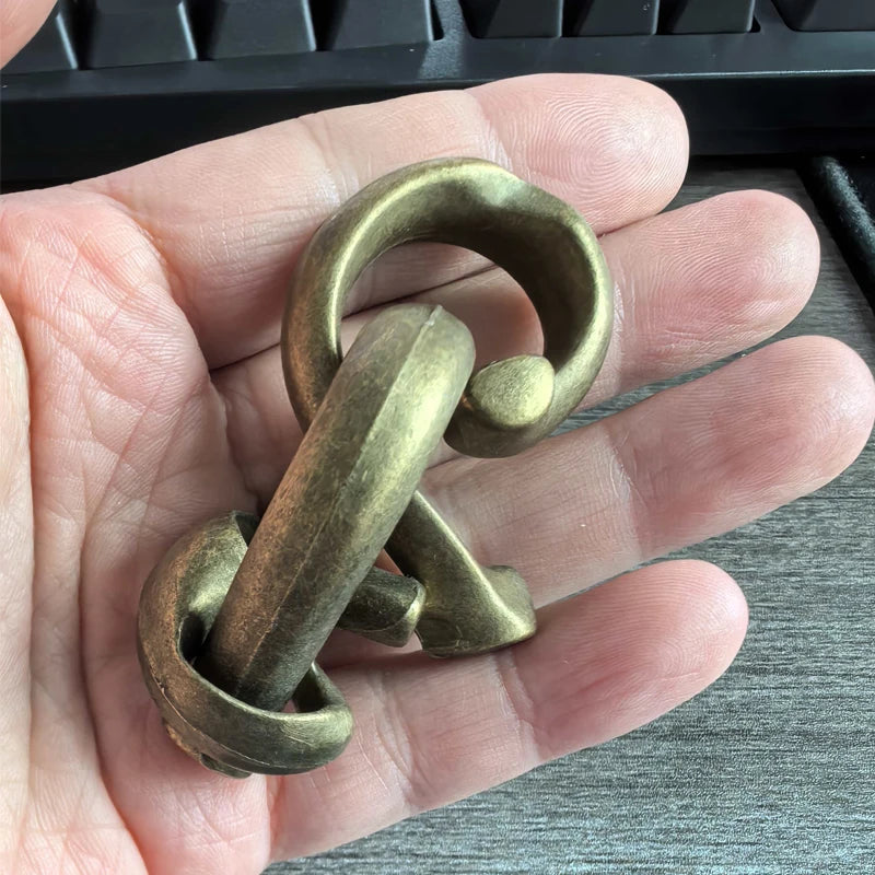 Baffling Cast Metal Brain Teasers Puzzles for Kids and Adults Unlock Interlock Game IQ Test Disentanglement Educational Toys