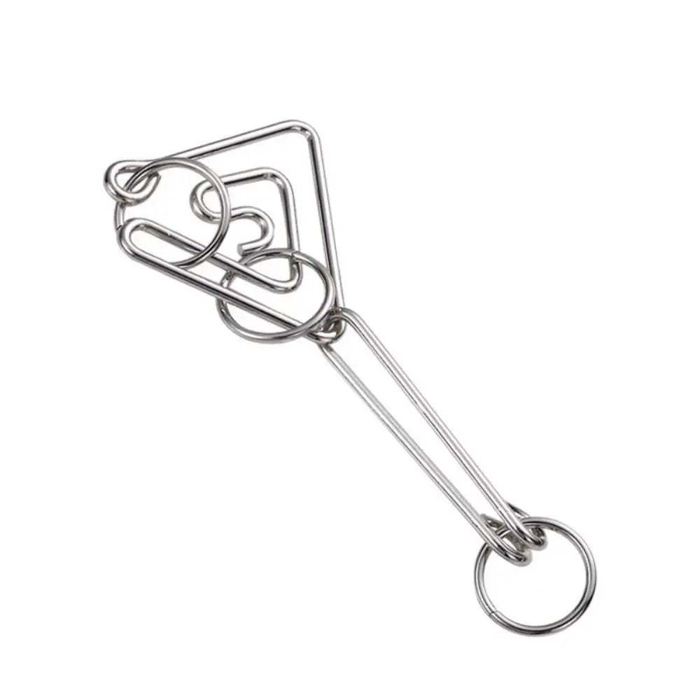 3D Metal Puzzle IQ Mind Brain Teaser Intelligence Buckle Interlock Unloop Toys Kong Ming Lock Game for Adult Kids