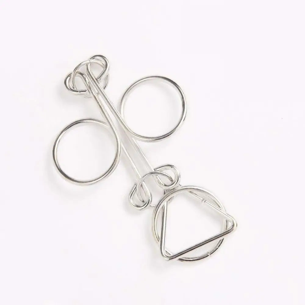 Interlock Toys Children And Adults Brainteasers Games Interactive Games 3D Metal Puzzle Developmental Toys Brain Teaser Puzzles