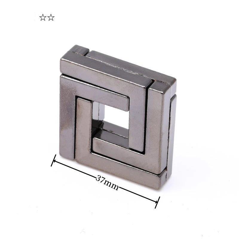 Montessori Puzzle Metal Wire IQ Logical Ability Training Stress Relief Toy for Children Adults Reliever Educational Toys Gifts