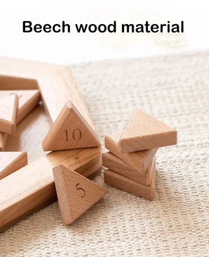 Wooden Hexagon Klotski Puzzle Hexagonal Puzzles Intelligence Toys For Kids Thinking Game Brain Teaser Toys