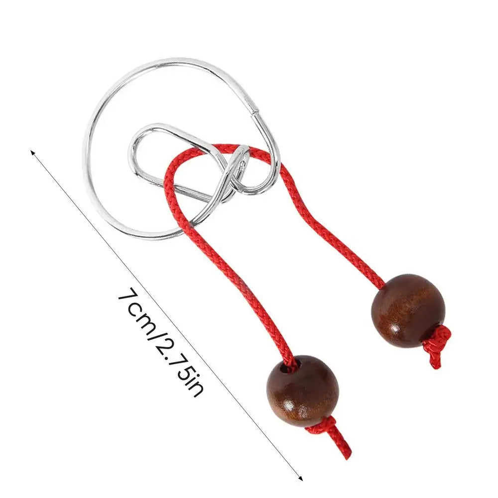 Montessori IQ Mind Brain Teaser Metal Wire Brain Teaser Puzzles Children Adults Interactive Game Reliever Educational Toys