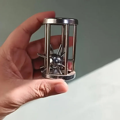 Stainless Steel Cage Challenge Game - Adult Complex Multi Layer Puzzle Toy, Ideal Gift for Birthday，Perfect Party  Accessories