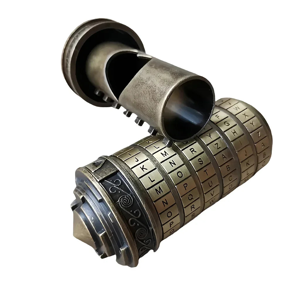 Leonardo Da Vinci Code lock Toys Metal Cryptex Locks for Wedding Gifts Valentine's Day Gifts