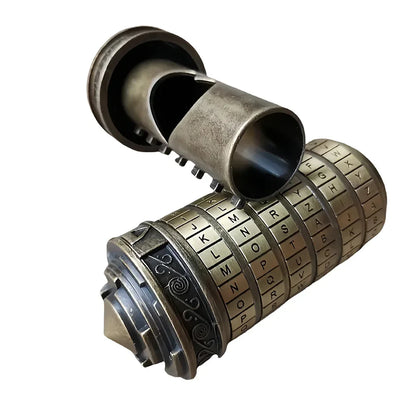 Leonardo Da Vinci Code lock Toys Metal Cryptex Locks for Wedding Gifts Valentine's Day Gifts