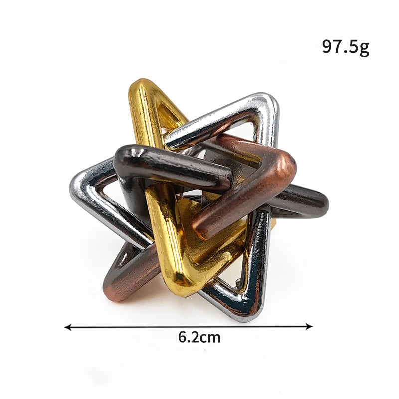 Lock Puzzles Classic IQ Metal Brain teaser Magic Baffling Puzzles Game Toys For Children Adults Funny Gifts Metal Puzzle