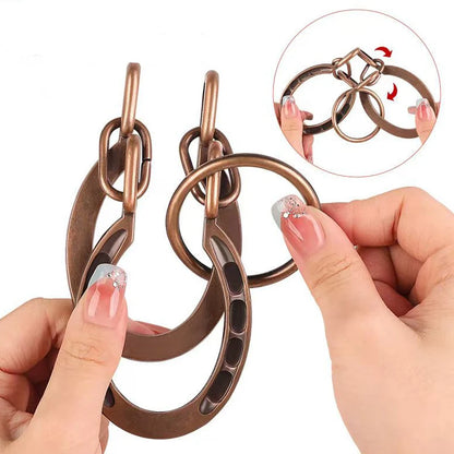 Magic IQ Metal Horseshoe Cast Brain Teaser Puzzle Disentanglement Juggling Tricks Educational Toys For Kids Boys Girls