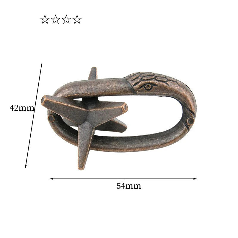 Montessori Puzzle Metal Wire IQ Logical Ability Training Stress Relief Toy for Children Adults Reliever Educational Toys Gifts