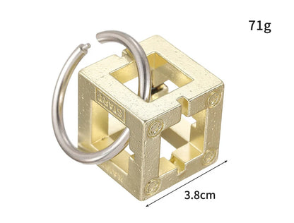Lock Puzzles Classic IQ Metal Brain teaser Magic Baffling Puzzles Game Toys For Children Adults Funny Gifts Metal Puzzle