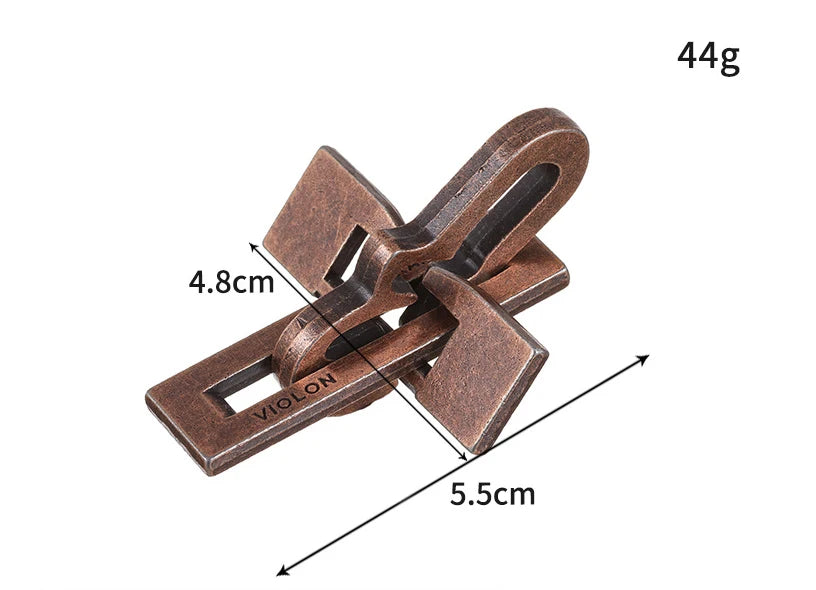 Lock Puzzles Classic IQ Metal Brain teaser Magic Baffling Puzzles Game Toys For Children Adults Funny Gifts Metal Puzzle