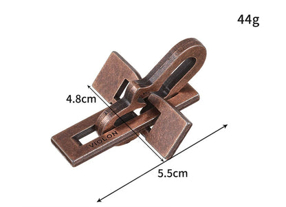 Lock Puzzles Classic IQ Metal Brain teaser Magic Baffling Puzzles Game Toys For Children Adults Funny Gifts Metal Puzzle