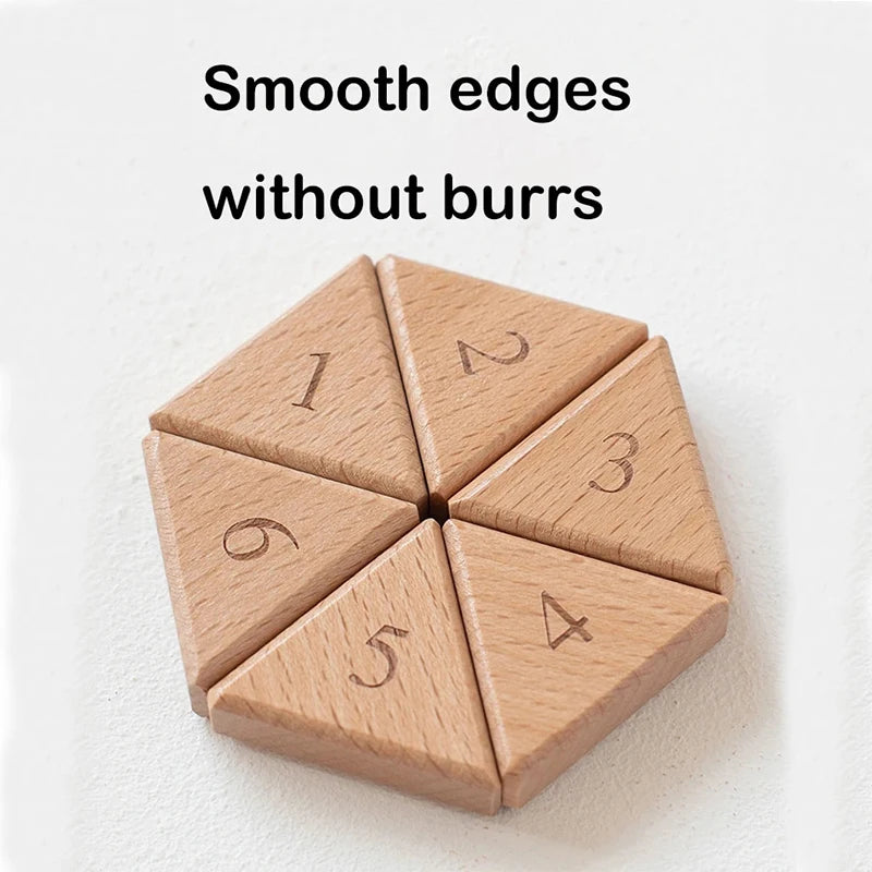 Wooden Hexagon Klotski Puzzle Hexagonal Puzzles Intelligence Toys For Kids Thinking Game Brain Teaser Toys