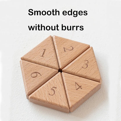 Wooden Hexagon Klotski Puzzle Hexagonal Puzzles Intelligence Toys For Kids Thinking Game Brain Teaser Toys