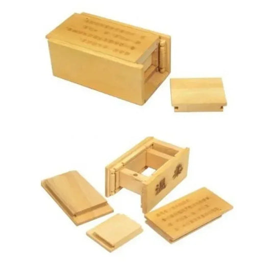 Magic Wooden Puzzle Box (Secret Drawer) Close Up Magic Magia Tricks Fun Toys Classic Magie Joke Puzzle Learning Mystery Box