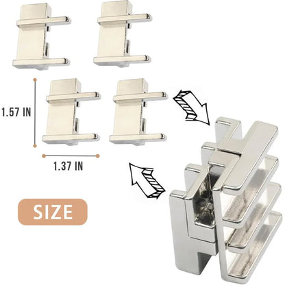 3PCS Highly Difficult Brain Teaser Puzzle Metal IQ Challenge Games Educational Toys For Kids Adults Juegos De Ingenio Metalico